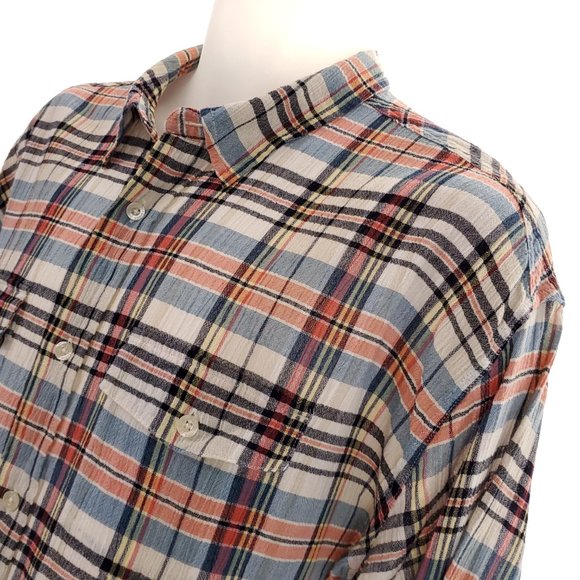 Patagonia Pink Plaid Organic Cotton Mens XL L/S - Picture 3 of 7